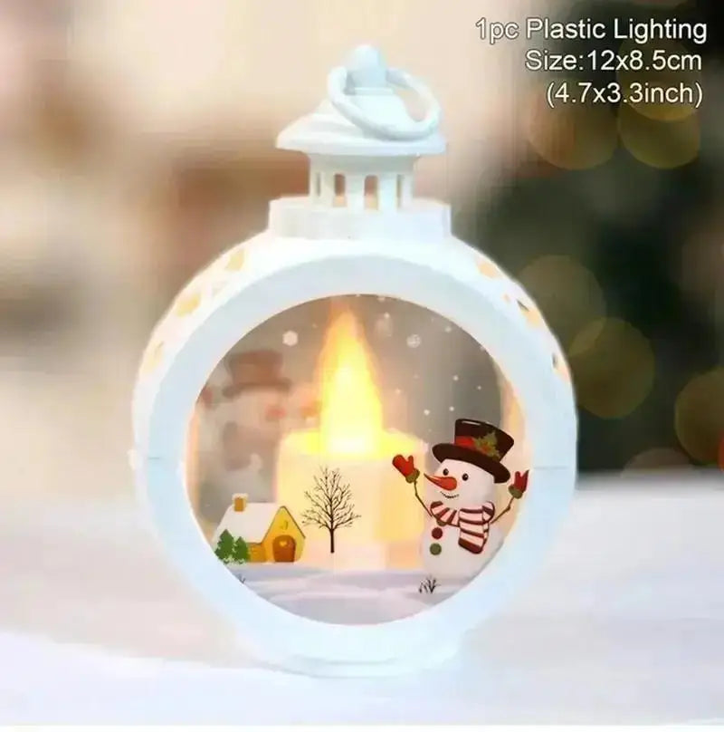 Christmas Retro Luminous Night Light Christmas Decoration Pendant Party Decoration Props Desktop Ornaments Christmas Gifts