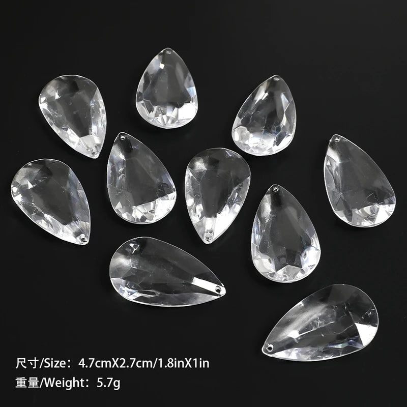 5/10Pcs Christmas Decoration Xmas Tree Hanging Pendant Ornaments for Home Room Decor Acrylic Snowflake Navidad 2026 Accessory