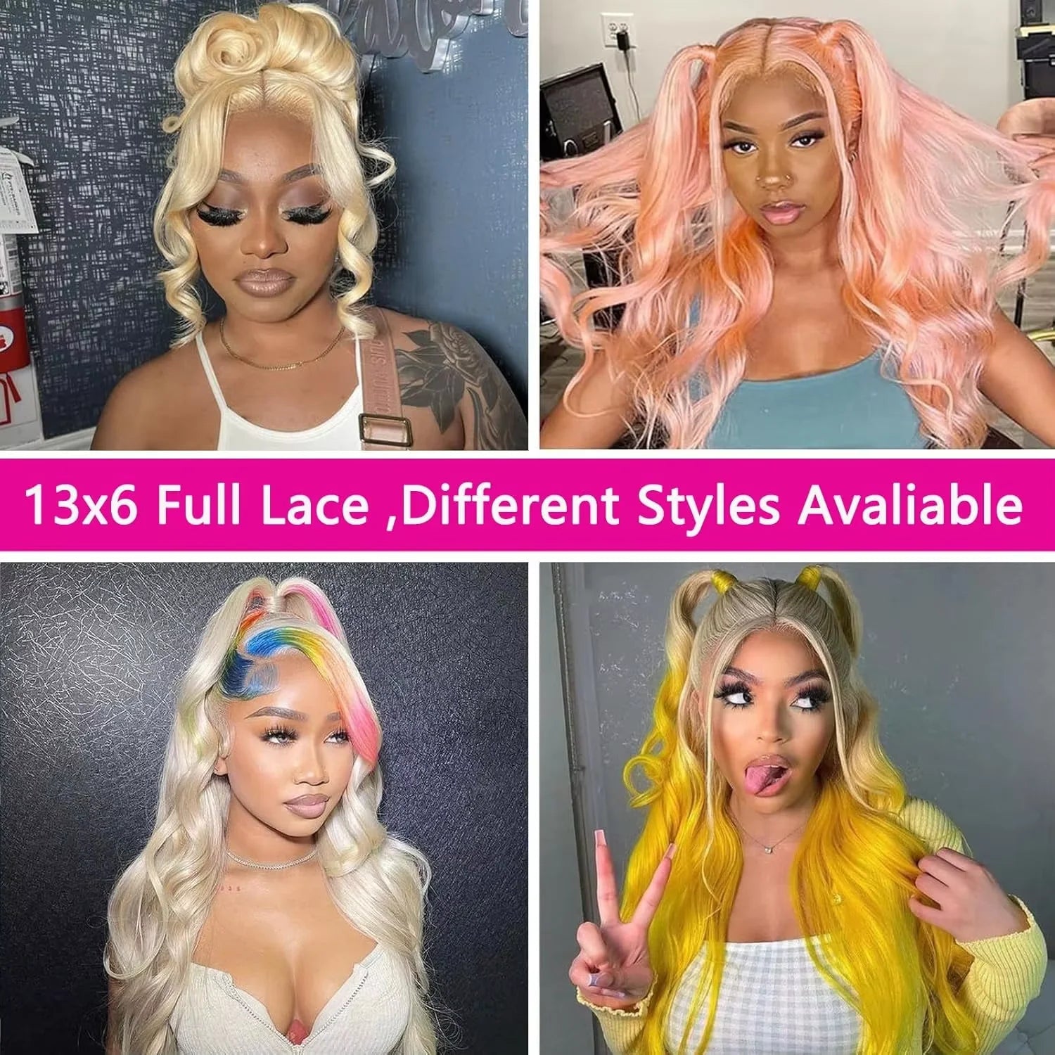 613 Blonde Body Wave HD Transparent 13x6 Lace Frontal Human Hair Wigs 30 40 Inch Colored Remy Hair Wigs For Women Choice