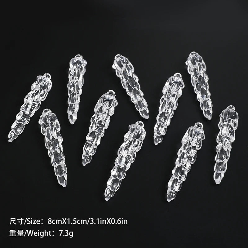 5/10Pcs Christmas Decoration Xmas Tree Hanging Pendant Ornaments for Home Room Decor Acrylic Snowflake Navidad 2026 Accessory